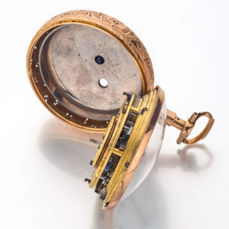 English gold and enamel quarter repeating verge Circa 1810