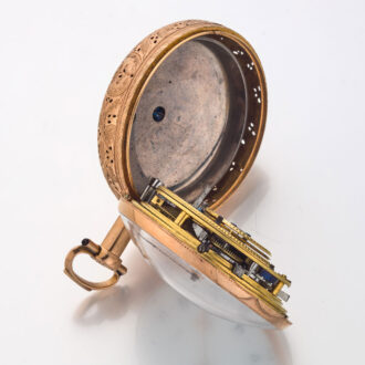 English gold and enamel quarter repeating verge Circa 1810