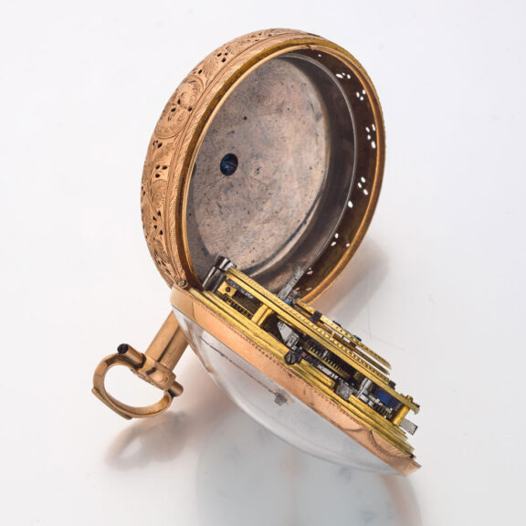 English gold and enamel quarter repeating verge Circa 1810 English gold and enamel quarter repeating verge Circa 1810