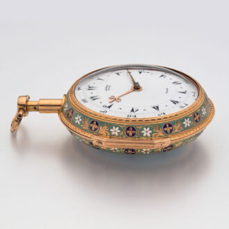English gold and enamel quarter repeating verge Circa 1810