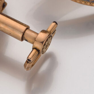 English gold and enamel quarter repeating verge Circa 1810