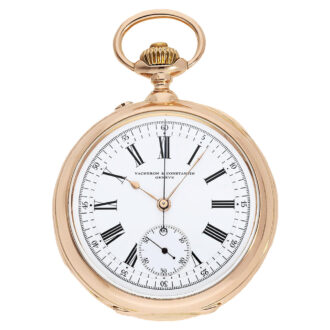 Swiss 18K pink gold chronograph in chronometer quality Circa 1880