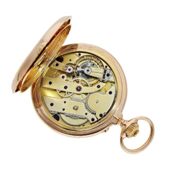 Swiss 18K pink gold chronograph in chronometer quality Circa 1880