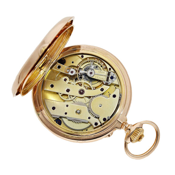 Swiss 18K pink gold chronograph in chronometer quality Circa 1880 Swiss 18K pink gold chronograph in chronometer quality Circa 1880