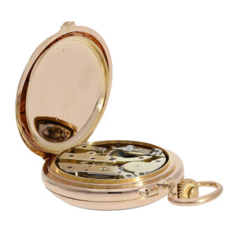 Swiss 18K pink gold chronograph in chronometer quality Circa 1880