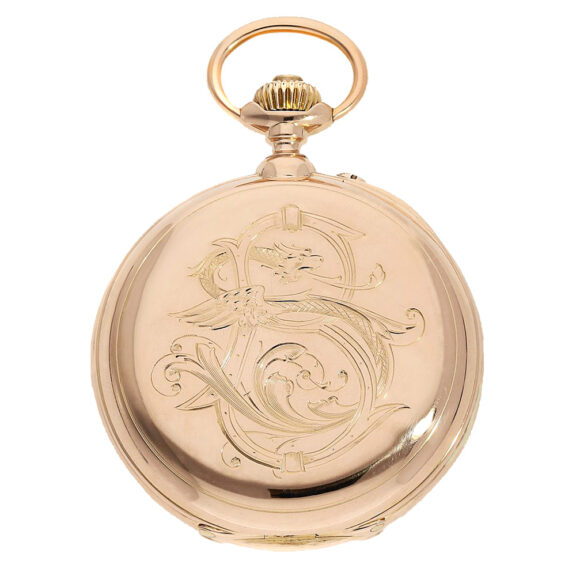 Swiss 18K pink gold chronograph in chronometer quality Circa 1880 Swiss 18K pink gold chronograph in chronometer quality Circa 1880