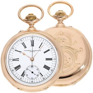 Swiss 18K pink gold chronograph in chronometer quality Circa 1880