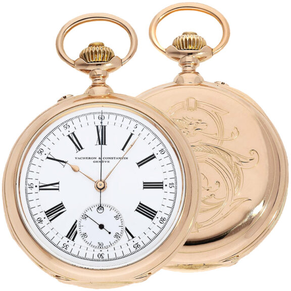 Swiss 18K pink gold chronograph in chronometer quality Circa 1880
