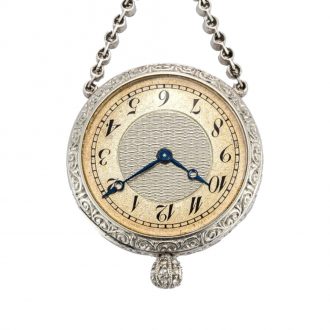 Swiss open faced keyless miniature lady's pendant watch Circa 1910
