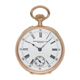 Fine Swiss 18k pink gold lady's pocket watch Circa 1895