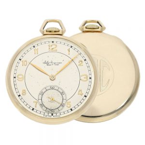 Swiss 14 carat gold open faced lever watch Circa 1939