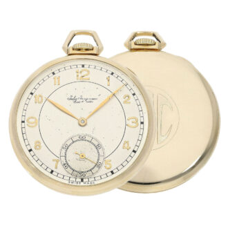 Swiss 14 carat gold open faced lever watch Circa 1939