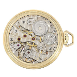 Swiss 14 carat gold open faced lever watch Circa 1939