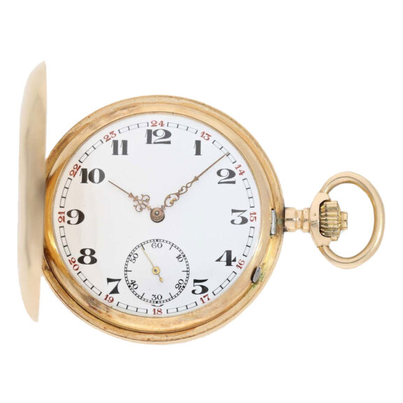 Heavy Swiss 14k gold hunting cased lever watch Circa 1905