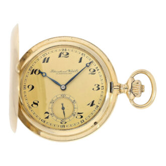 Heavy Swiss gold hunting cased lever pocket watch Circa 1917