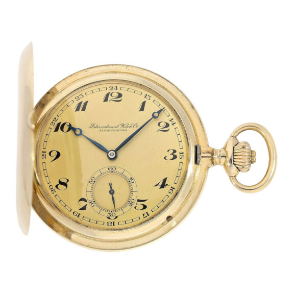 Heavy Swiss gold hunting cased lever pocket watch Circa 1917
