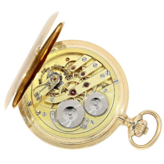 Heavy Swiss gold hunting cased lever pocket watch Circa 1917