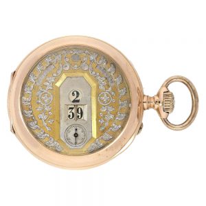 Very rare Swiss 14k gold 