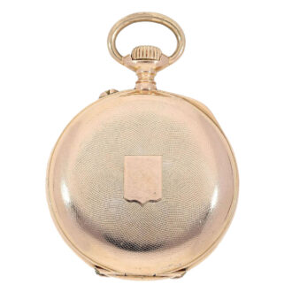 Very rare Swiss 14k gold "digital" pocket watch Circa 1900