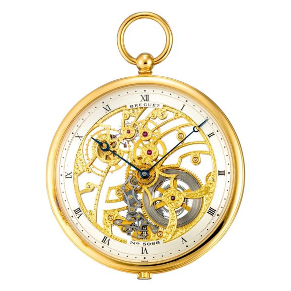 Swiss open faced keyless skeletonized lever watch Circa 1990