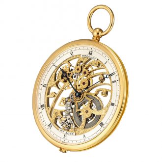 Swiss open faced keyless skeletonized lever watch Circa 1990