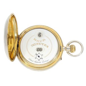 Swiss silver watch with Pallweber patented system Circa 1890
