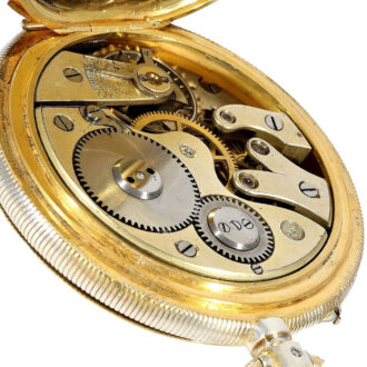 Swiss silver watch with Pallweber patented system Circa 1890