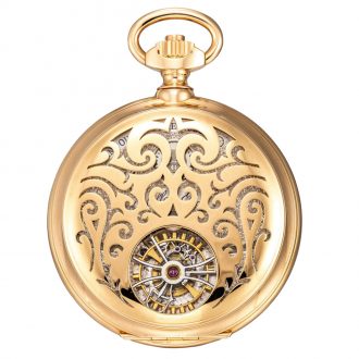 Unique decorative Swiss semi skeletonized lever watch Circa 2000