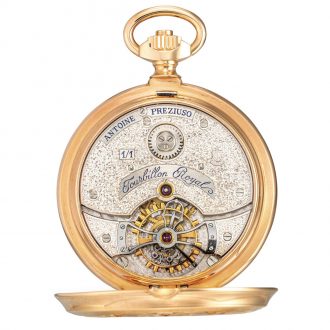 Unique decorative Swiss semi skeletonized lever watch Circa 2000