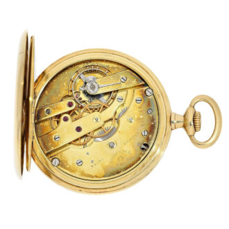 Swiss gold lever pocket watch in original box Circa 1920