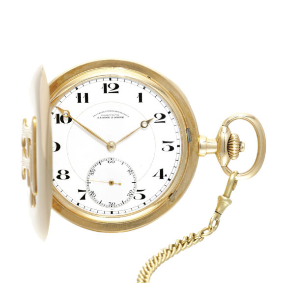 Fine and rare German gold key less lever watch Circa 1925