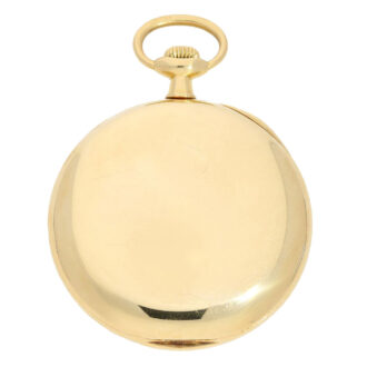 Swiss gold open faced lever pocket watch Circa 1918