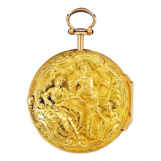 Dutch pair cased repoussé decorated pocket watch Circa 1760