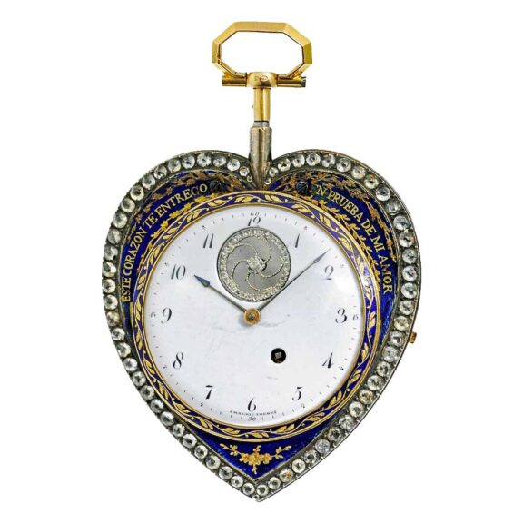 Swiss quarter repeater with visible balance Circa 1790 Swiss quarter repeater with visible balance Circa 1790