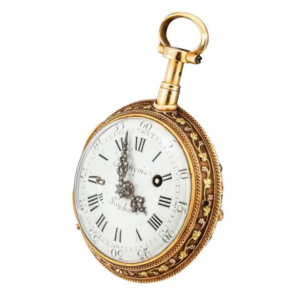 English open faced keywound repeating verge watch Circa 1780 English open faced keywound repeating verge watch Circa 1780