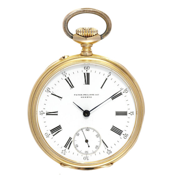Swiss gold open faced keyless lever watch Circa 1892