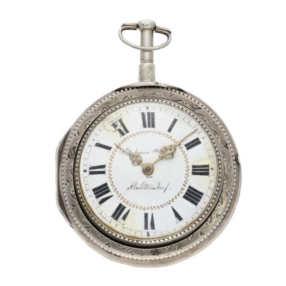 German silver a toc & a tact repeating pocket watch Circa 1780