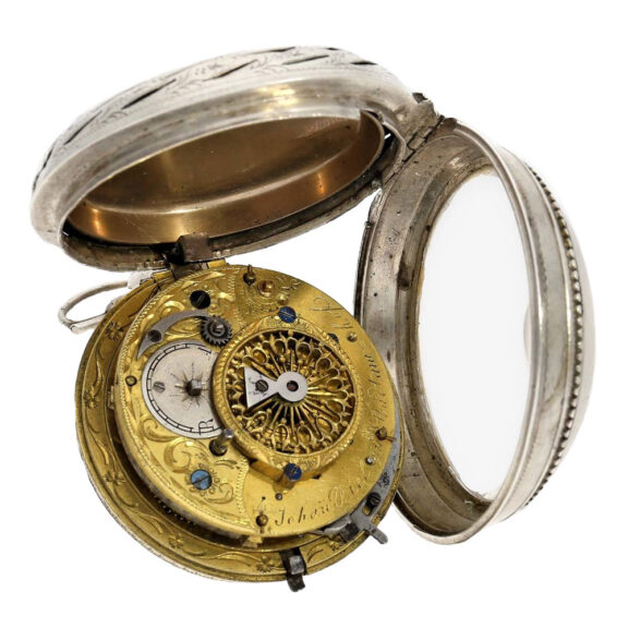 German silver a toc & a tact repeating pocket watch Circa 1780 German silver a toc & a tact repeating pocket watch Circa 1780