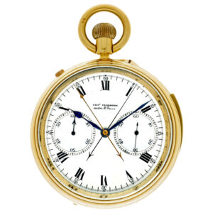English gold repeating chronograph with tourbillon Circa 1931