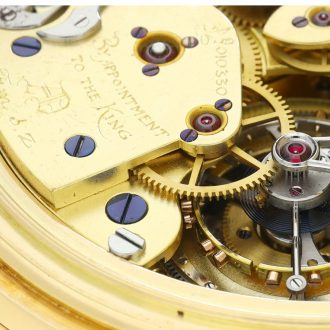 English gold repeating chronograph with tourbillon Circa 1931 English gold repeating chronograph with tourbillon Circa 1931