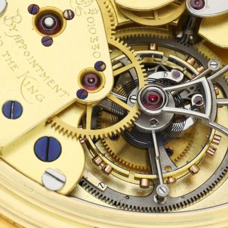 English gold repeating chronograph with tourbillon Circa 1931 English gold repeating chronograph with tourbillon Circa 1931