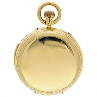 English gold repeating chronograph with tourbillon Circa 1931 English gold repeating chronograph with tourbillon Circa 1931