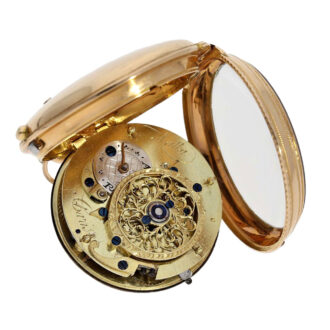 Early French 18k pink gold verge pocket watch Circa 1770