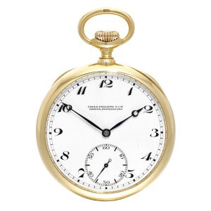 Fine and rare Swiss gold keyless lever watch Circa 1913