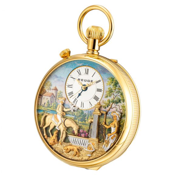 Swiss lever watch with musical automaton and alarm Circa 2010 Swiss lever watch with musical automaton and alarm Circa 2010