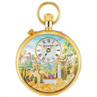Swiss lever watch with musical automaton and alarm Circa 2010