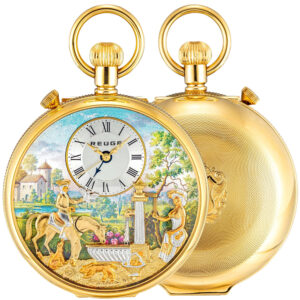 Swiss lever watch with musical automaton and alarm Circa 2010