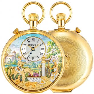 Swiss lever watch with musical automaton and alarm Circa 2010