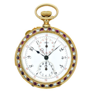 American repeating split seconds chronograph watch Circa 1900