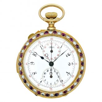 American repeating split seconds chronograph watch Circa 1900